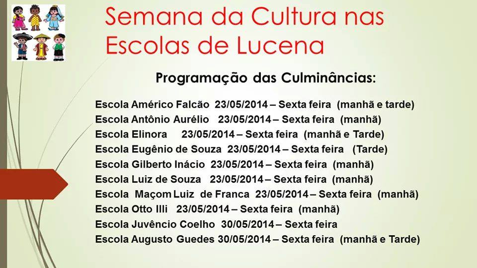 Culminância da Semana Cultural