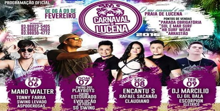 Carnaval em Lucena é tudo de bom!