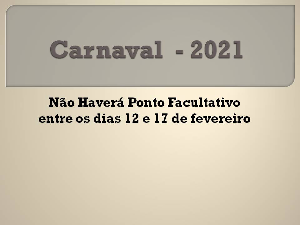 Carnaval 2021