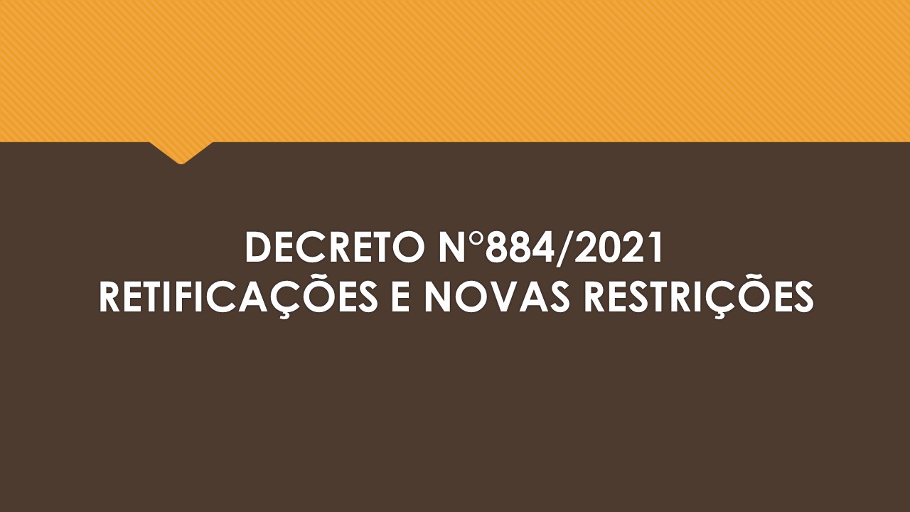 Retificação do Decreto n° 882/2021