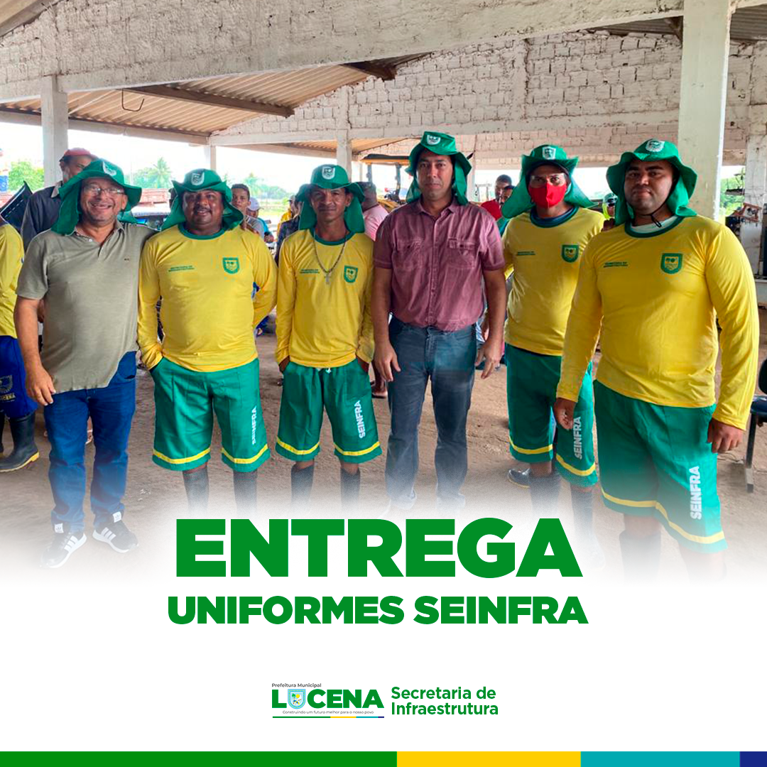 SEINFRA realiza entrega de uniformes dos profissionais de limpeza do município